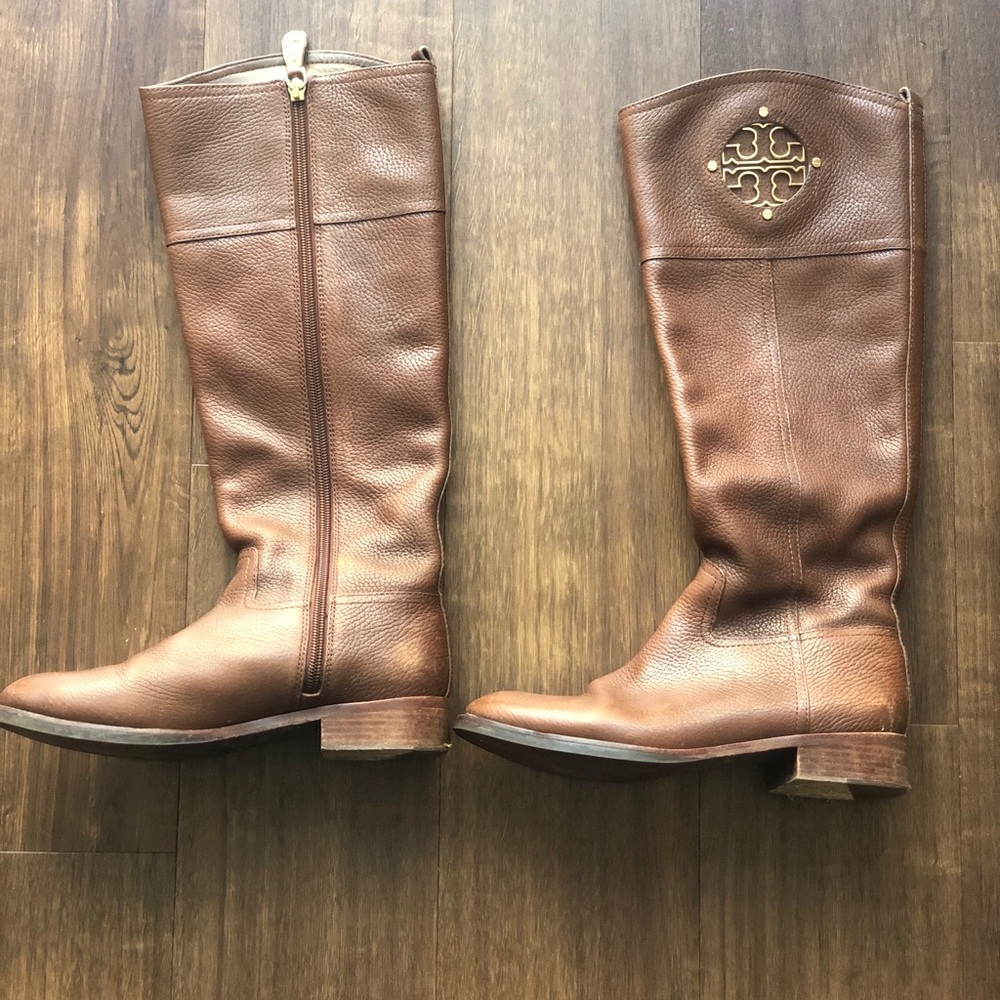 Tory Burch Brown Riding Boot